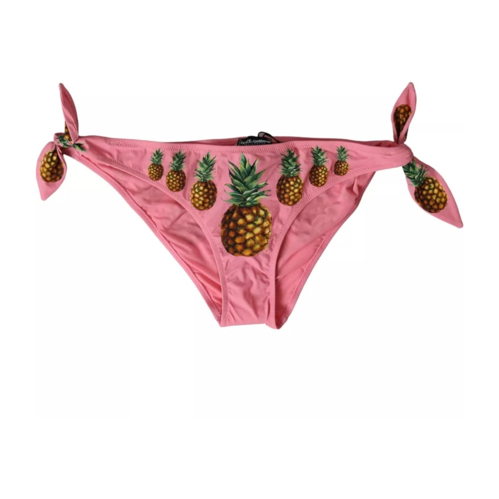 Dolce & Gabbana Pink Pineapple Swimsuit Bikini Bottom Swimwear - IT2 | S - Image 3