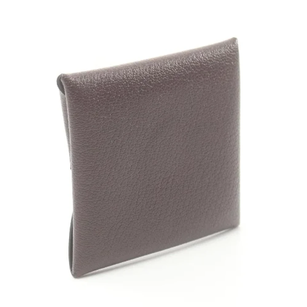 Hermès Vintage Pre-owned Leather wallets Orange Dames