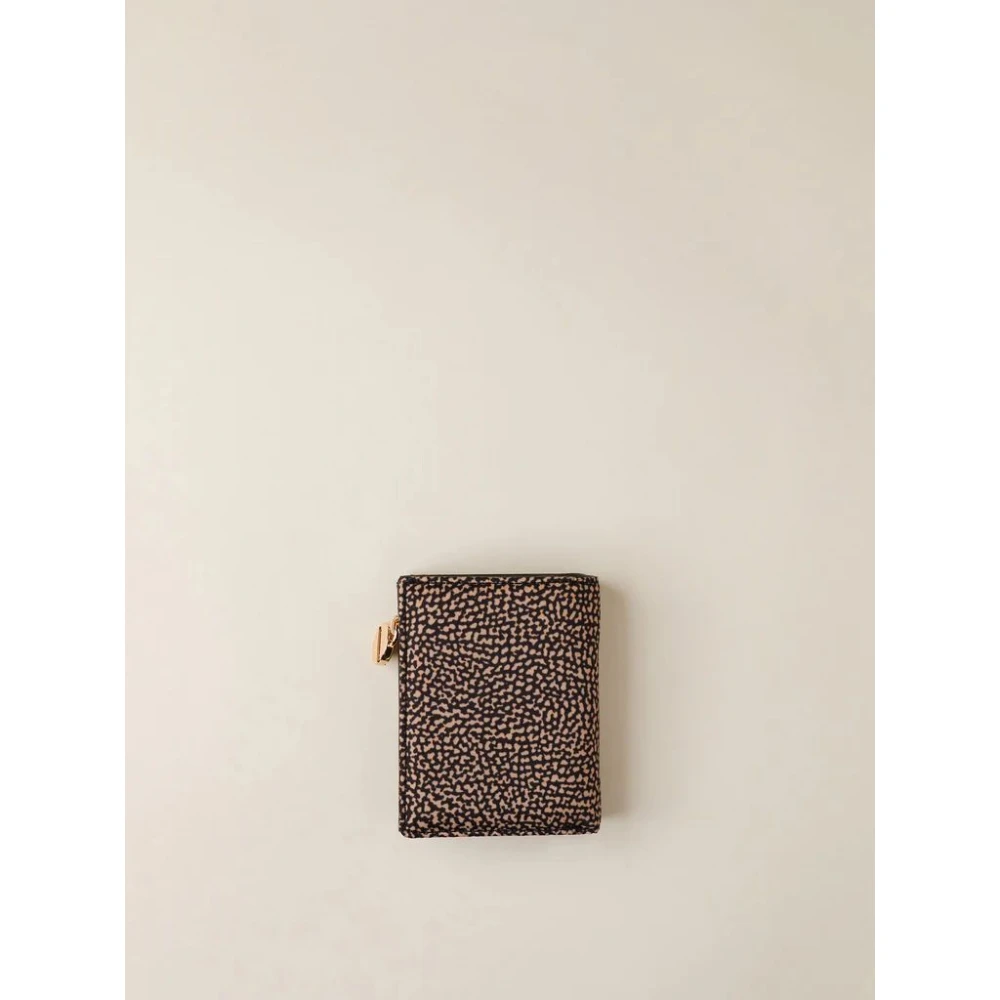 Borbonese Compacte Flap Portemonnee met OP Print Multicolor Dames