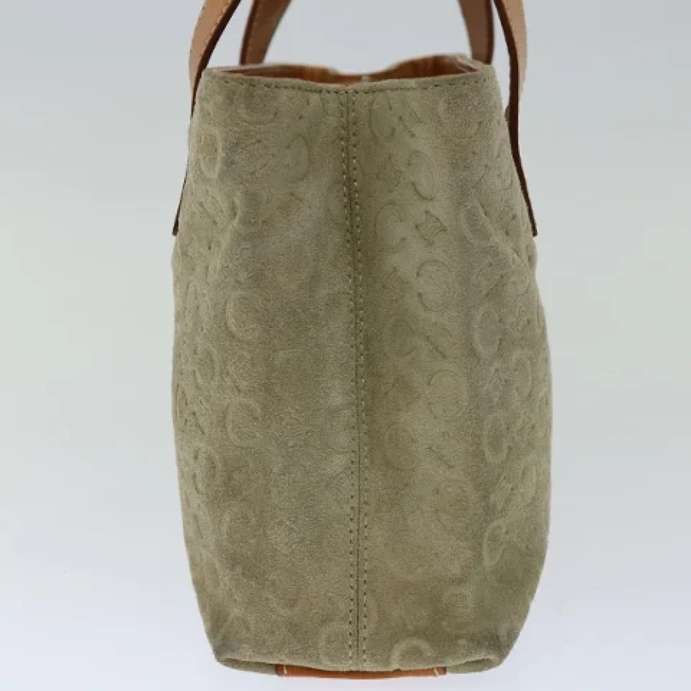 Celine Vintage Pre-owned Canvas handbags Gray Dames