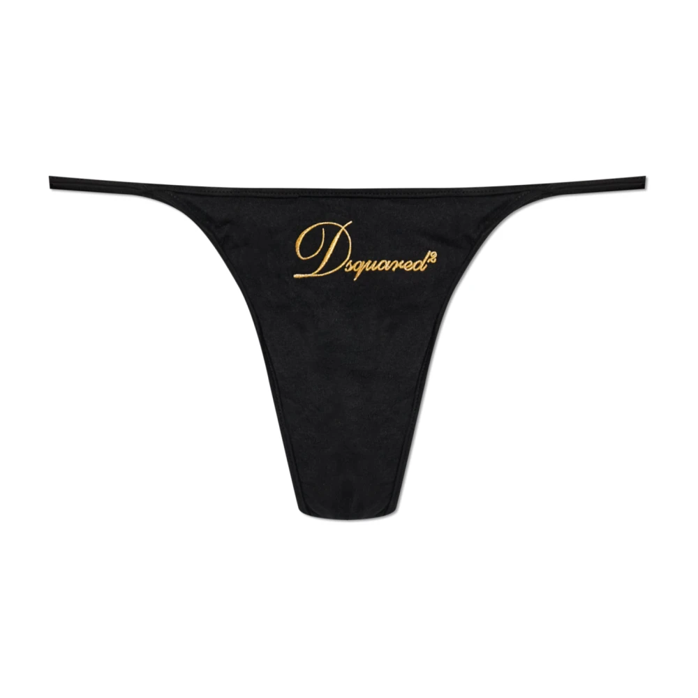 Dsquared2 Damen Schwarz Unterwäsche, K, Sgröße: