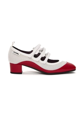 Vita Röda Lackpumps SS25