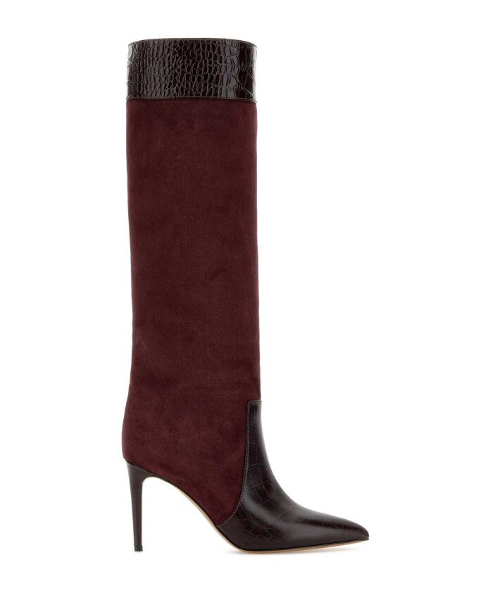 bottines-a-talons-aiguilles-en-daim-bordeaux