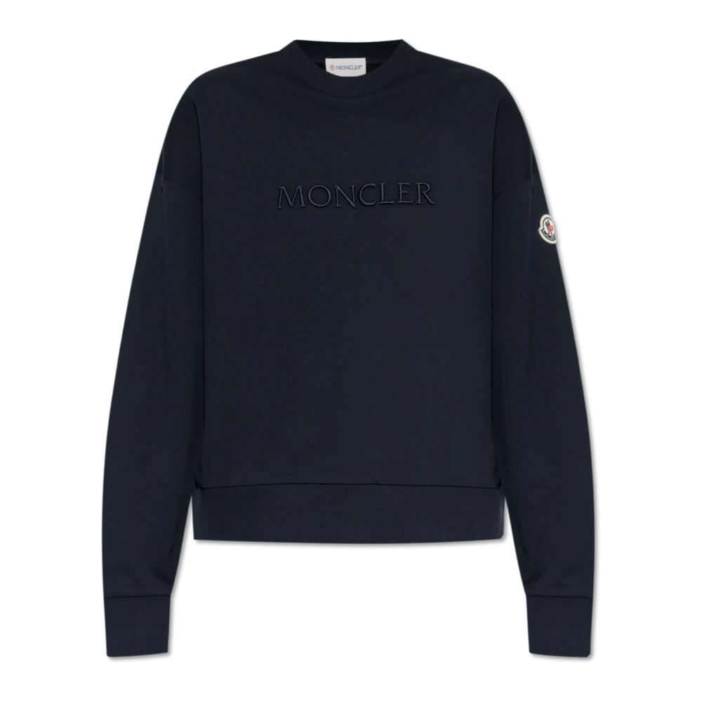 Moncler Sweatshirt met logo Blue Dames