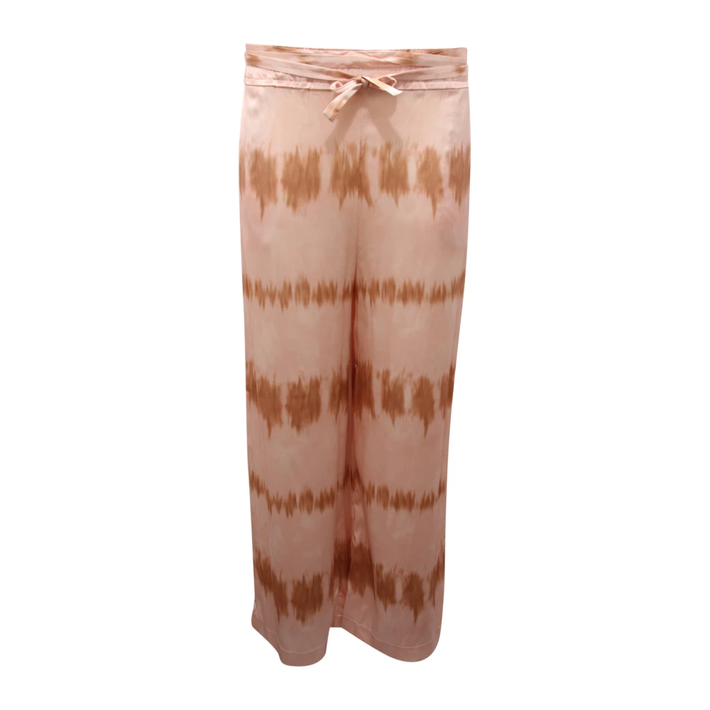 Pinko Donna Rosa Pantaloni Satin Tie Dye
