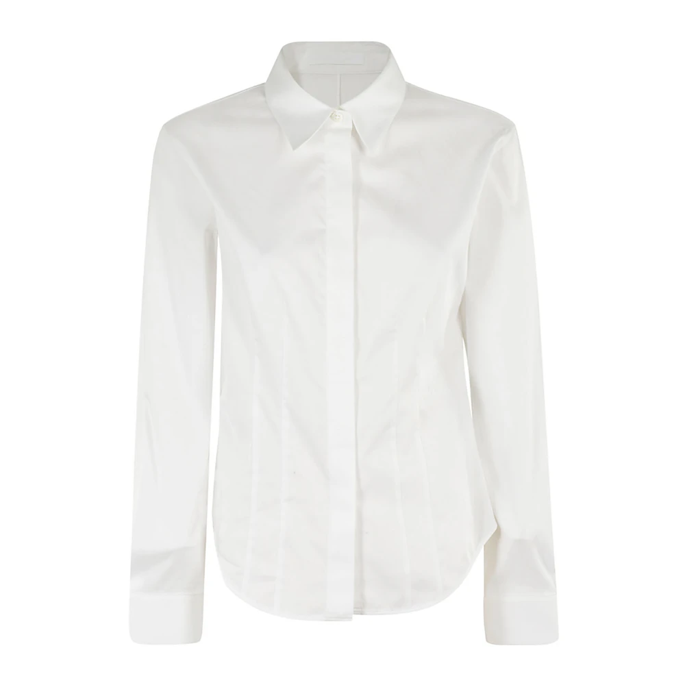Helmut Lang Stijlvolle Darted Shirt White Dames