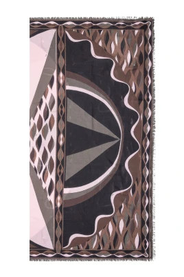 Dune Print Ull- och Sidenpashmina
