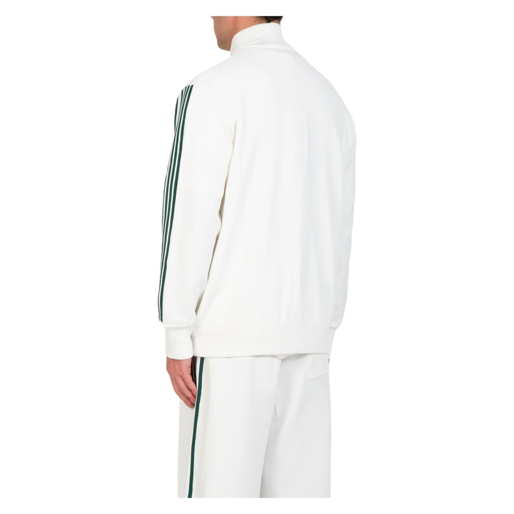 Autry Gestreept Zip Track Jacket White Heren