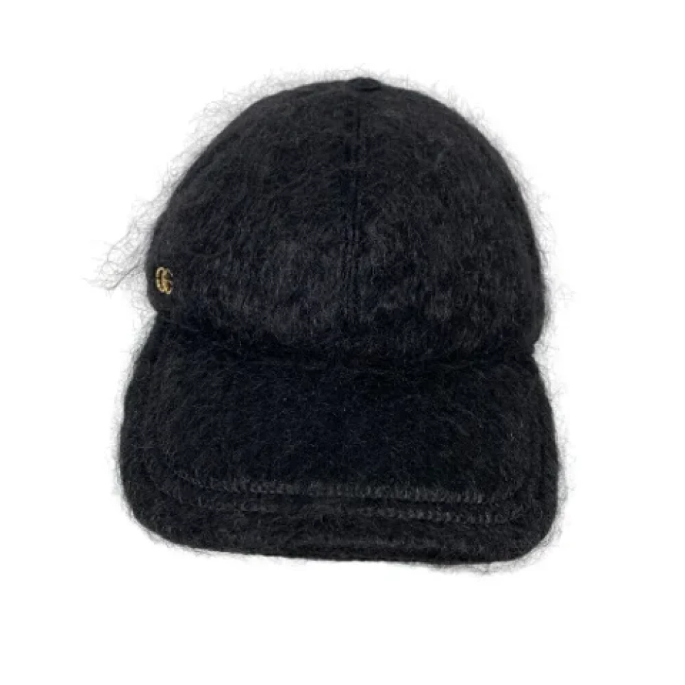 Gucci Vintage Pre-owned Wool hats Black Dames