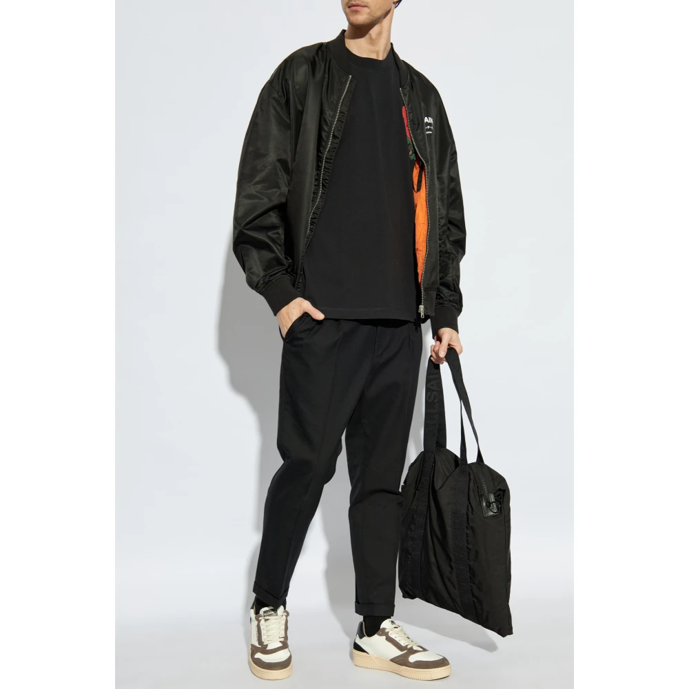 AllSaints Oversized 'Sown' T-shirt Black Heren
