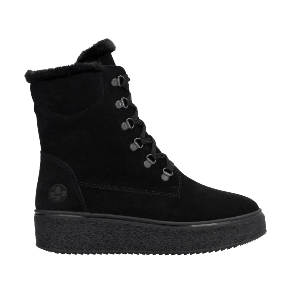 Rieker Women's Black Winter Boots, 5 Uk, Closed Ankle Boots