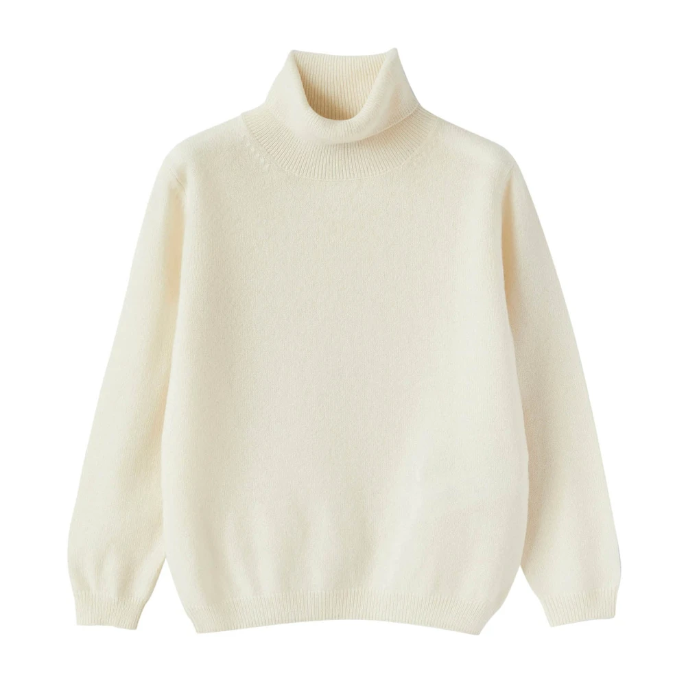Il Gufo Boys White Kids Knitwear, 3 Y, Maglia In Pura Lana Vergine