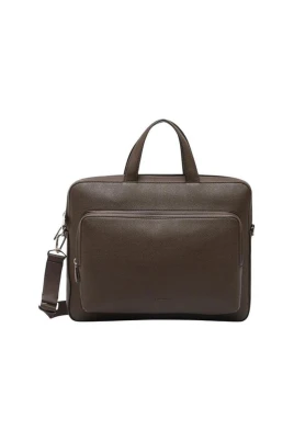 Briefcase i narvat läder