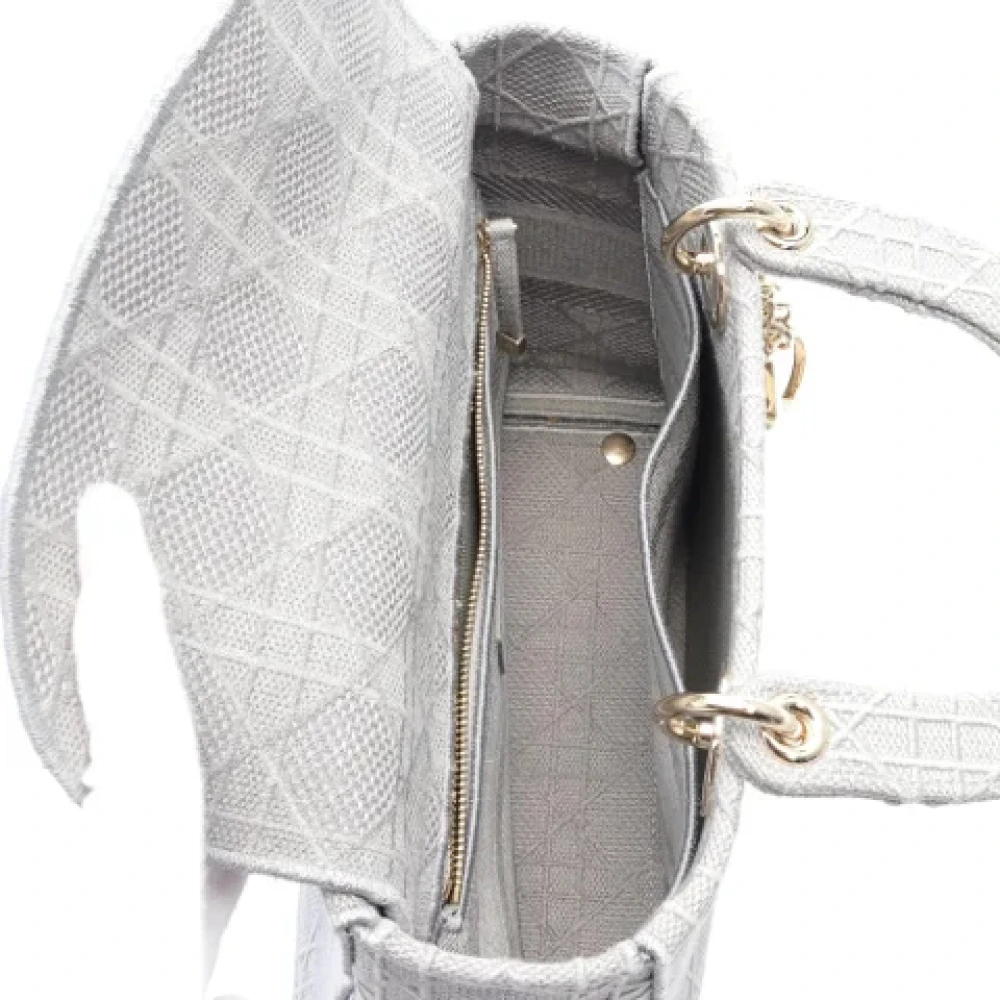 Dior Vintage Pre-owned Canvas dior-bags Gray Dames