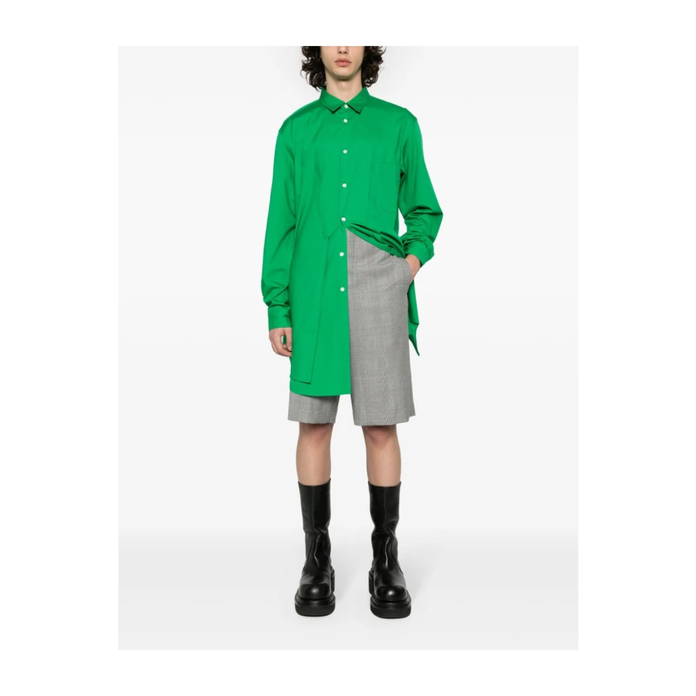 Comme des Garçons Tartan Wool Shorts Gray Heren