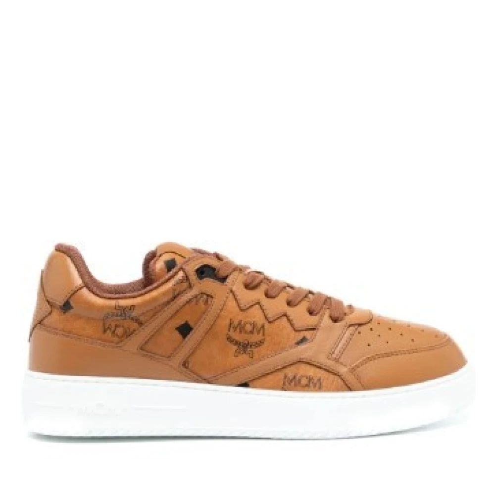 MCM Neo Derby Visetos Sneakers Heren Schoenen Bruin