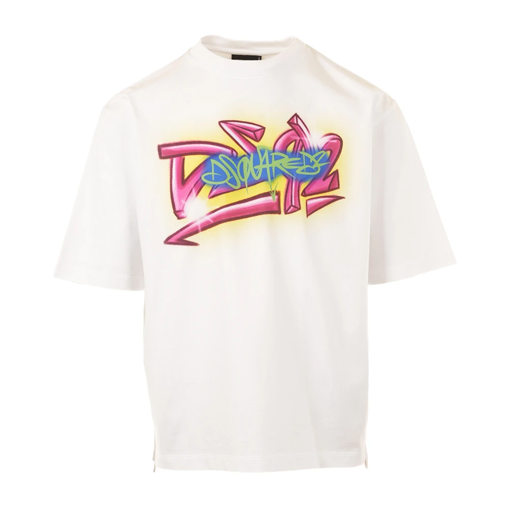 Dsquared2 Men's White T-Shirts, S, T-Shirts