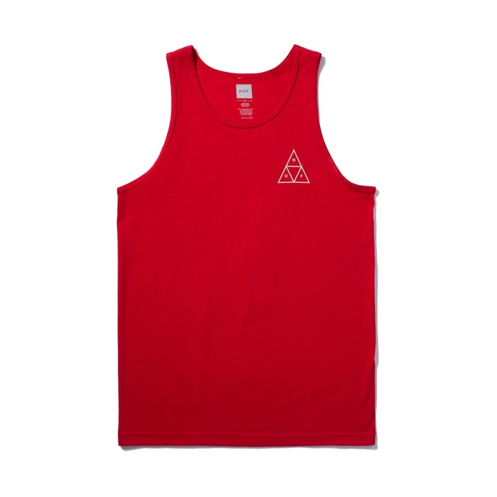 HUF Rode Driehoekige Tanktop voor Mannen Red Heren