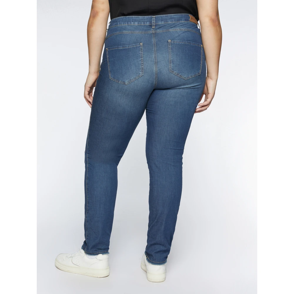 Fiorella Rubino Lichte Denim Skinny Jeans met Push-Up Snit Blue Dames