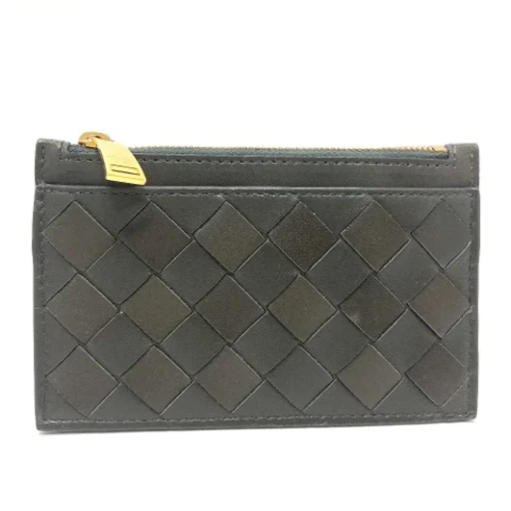 Bottega Veneta Vintage Pre-owned Leather wallets Green Dames