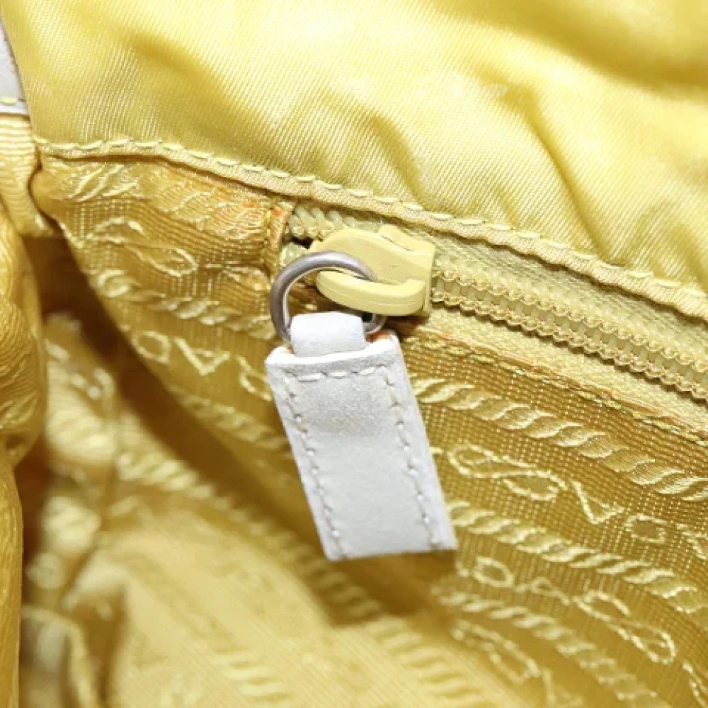 Prada Vintage Pre-owned Fabric prada-bags Yellow Dames