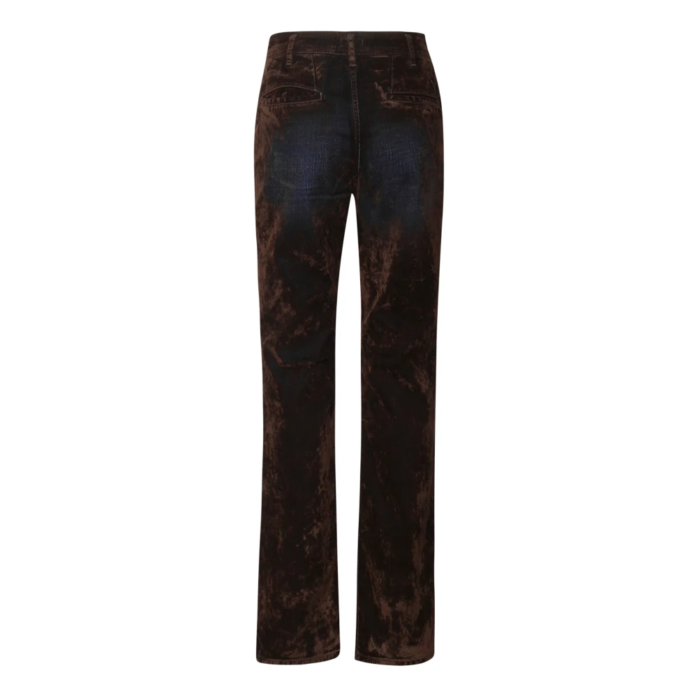 pinko Donker Denim Wijd Uitlopende Katoenen Jeans Blue Dames