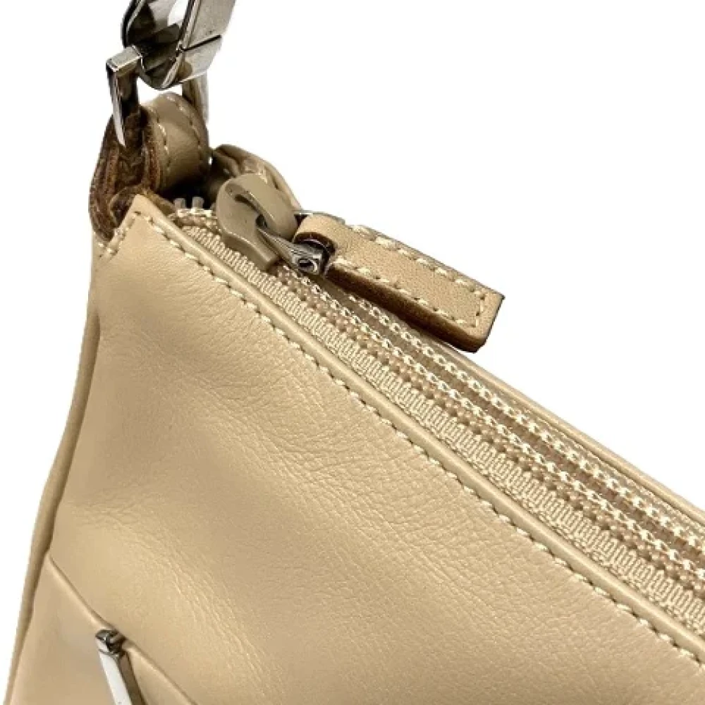 Gucci Vintage Pre-owned Leather handbags Beige Dames