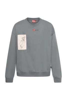 Långärmad T-shirt med tatueringstryck