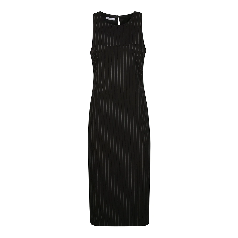 PATRIZIA PEPE Elegante Zwarte Jurk voor Vrouwen Black Dames