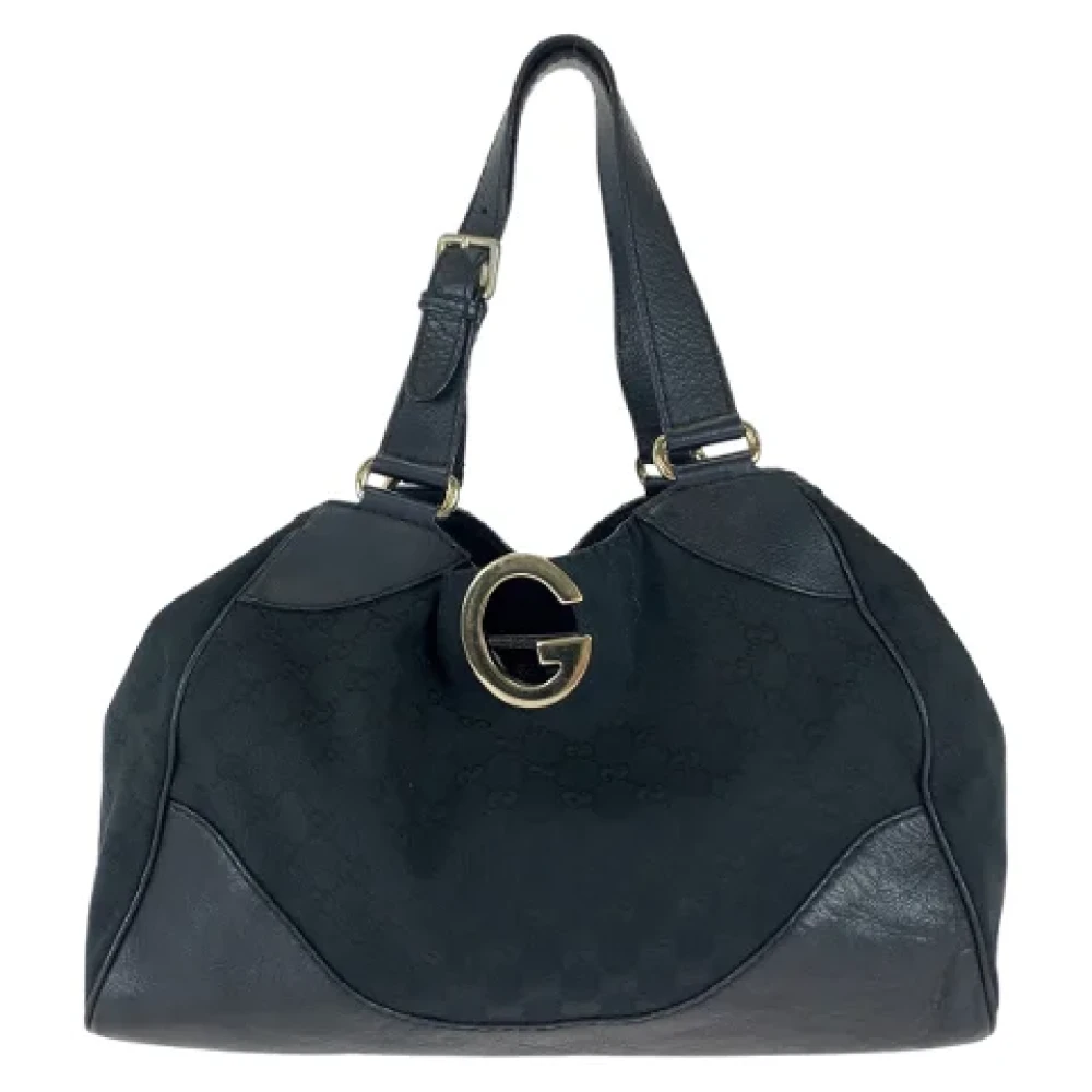 Gucci Vintage Pre-owned Canvas gucci-bags Black Dames