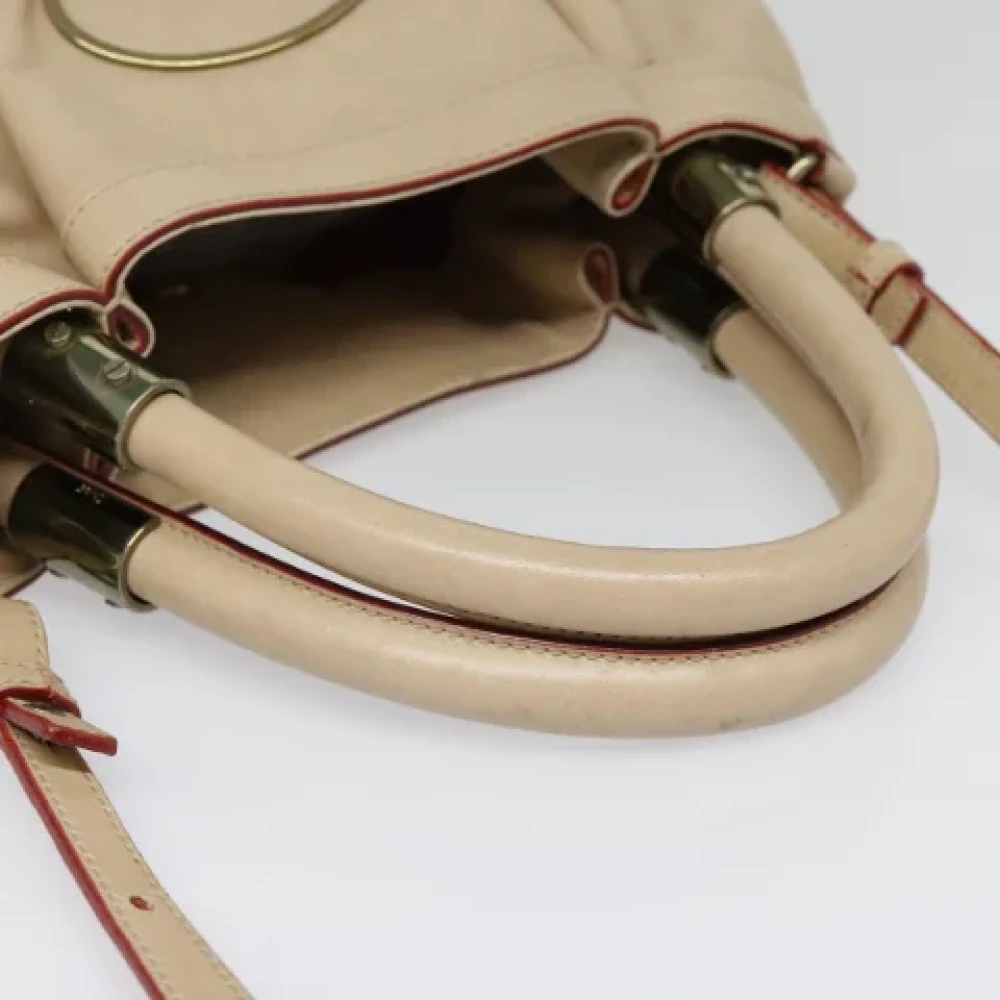 Chloé Pre-owned Leather handbags Beige Dames