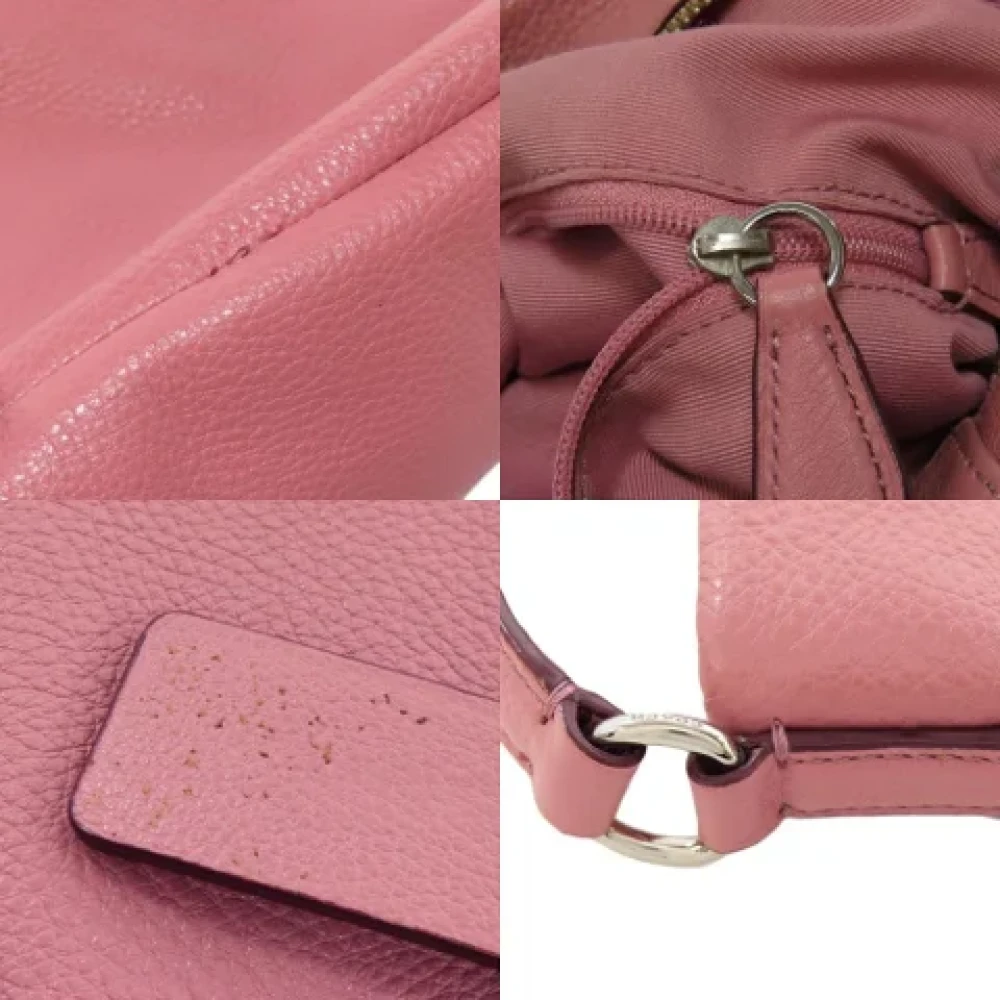Coach Pre-owned Leather handbags Pink Dames