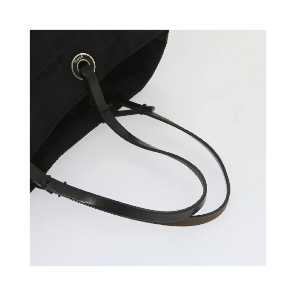 Fendi Vintage Pre-owned Canvas handbags Black Dames