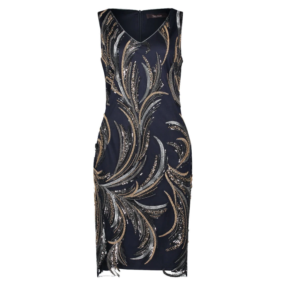 Vera Mont Mouwloze Jurk Gray Dames