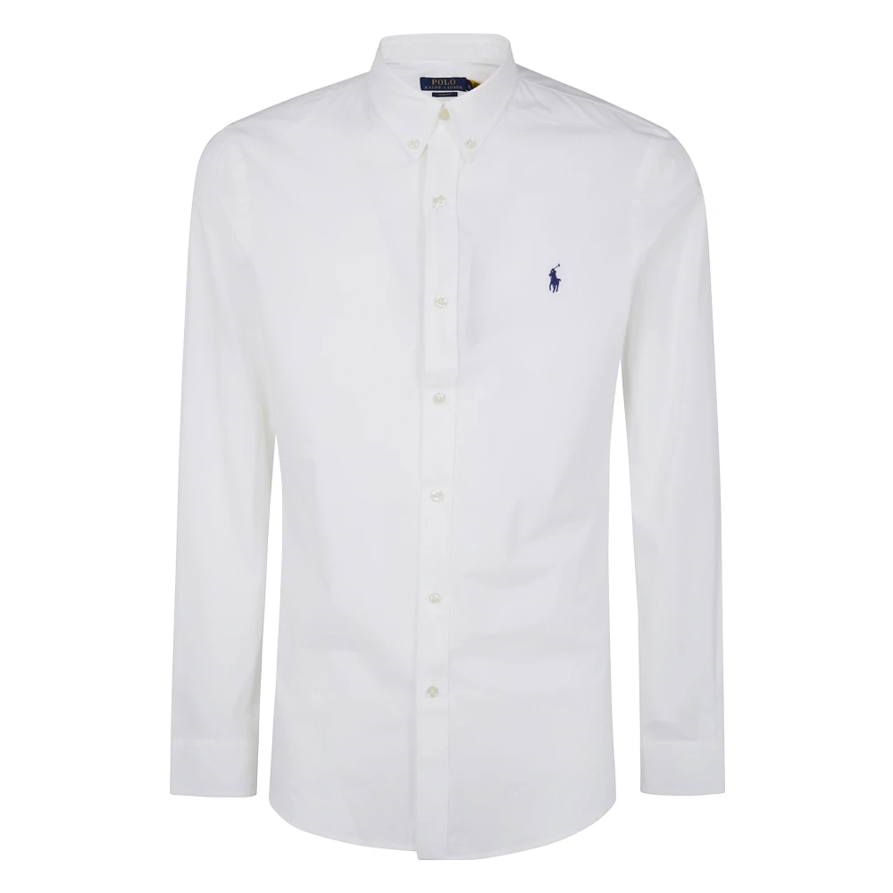 Polo Ralph Lauren Lange mouw sportshirt White Heren