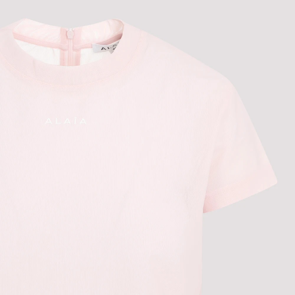 Alaïa Rose Clair Tshirt Body Pink Dames