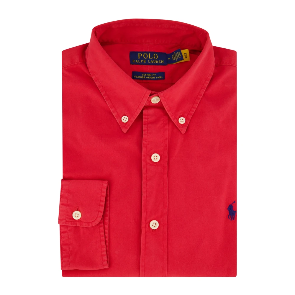 Ralph Lauren Rood casual overhemd met button-down kraag Red Heren