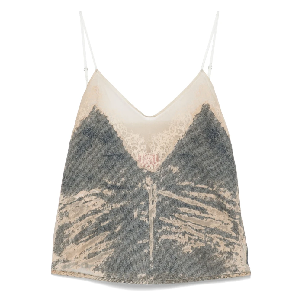Diesel Top Stijlkeuze Blue Dames