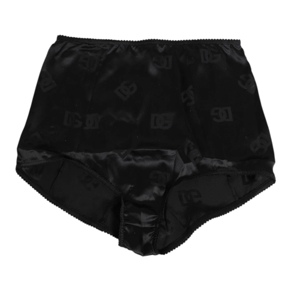 Dolce & Gabbana Women's Black Underpants, S, Silk Stretch High Waist Girdle