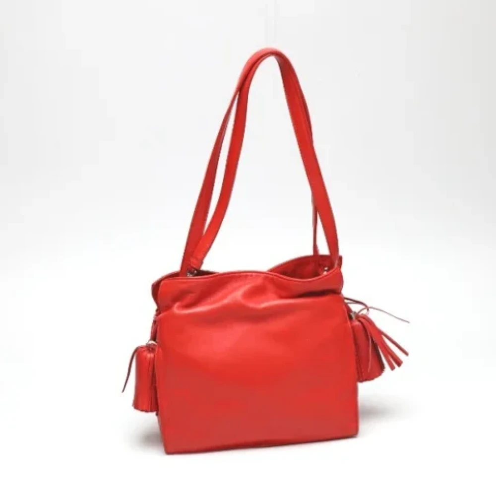 Loewe Pre-owned Fabric shoulder-bags Orange Dames