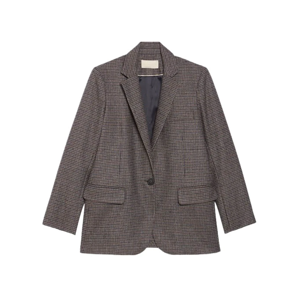Vanessa Bruno Klassieke Tilia Blazer met Tweed Patroon Gray Dames