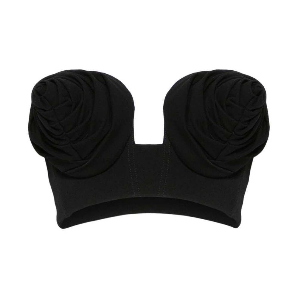 Jean Paul Gaultier Zwarte Strapless Voorgevormde Top Black Dames