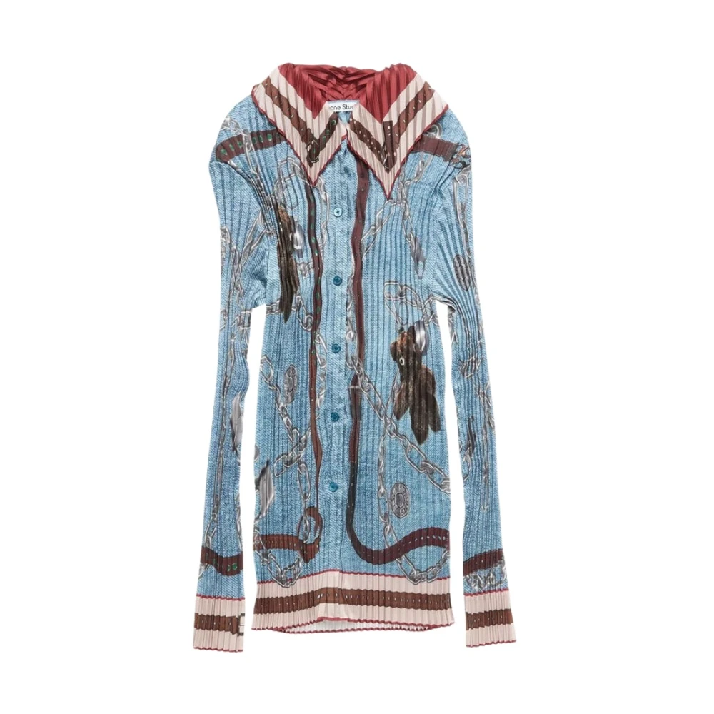 Acne Studios Multicolor Pleated Button-Up