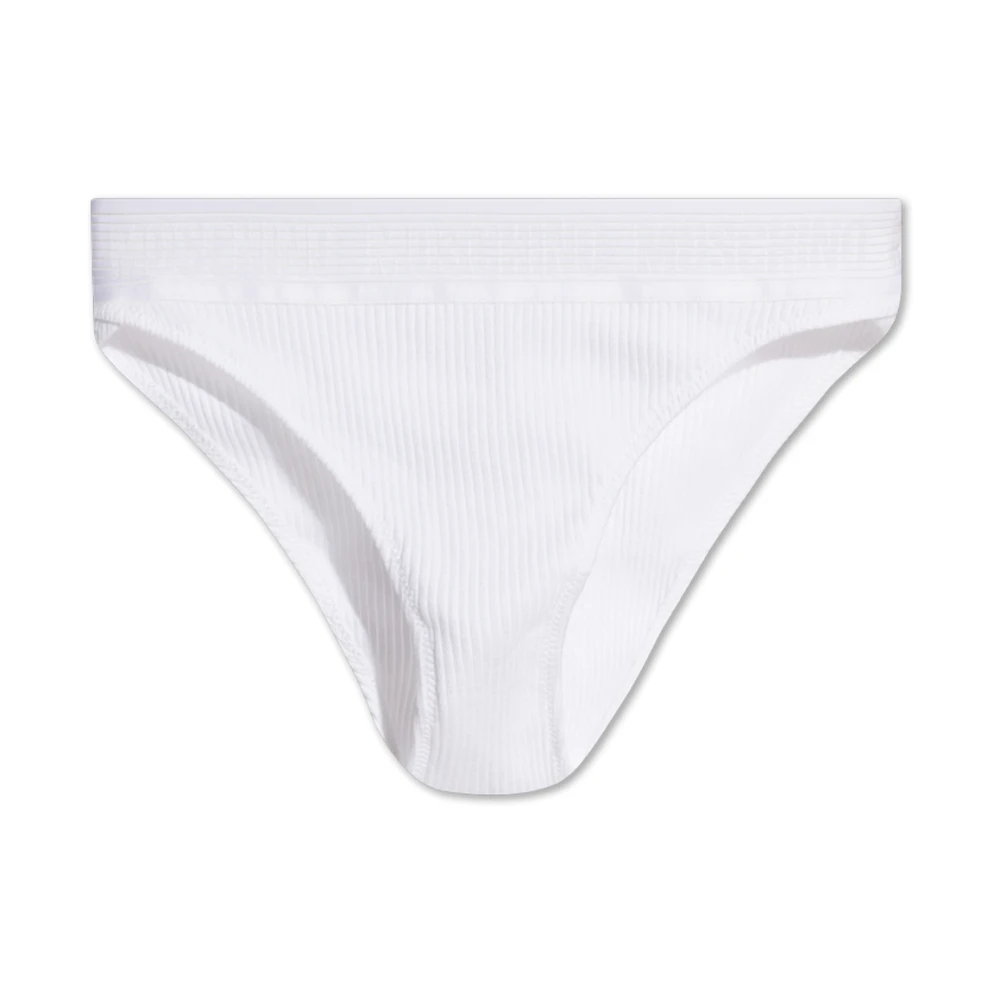 Moschino Ribbed Briefs White Dames