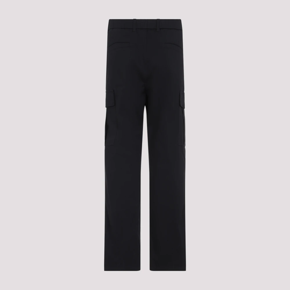 Moncler Zwarte Broeken voor Mannen Black Heren