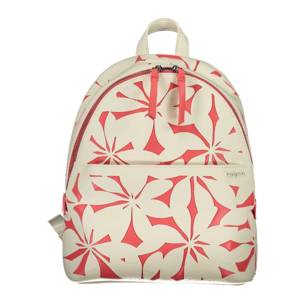 Desigual Witte Rugzak met Verstelbare Banden Multicolor Dames