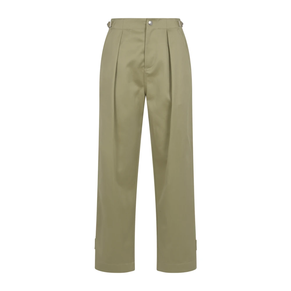 Burberry Katoenen Palazzo Broek Green Dames