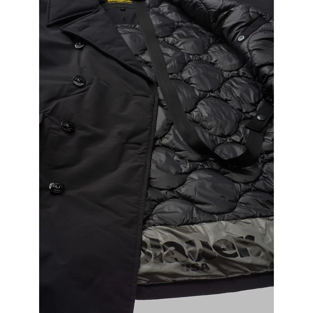 Blauer Zwarte Porter Jas Black Heren