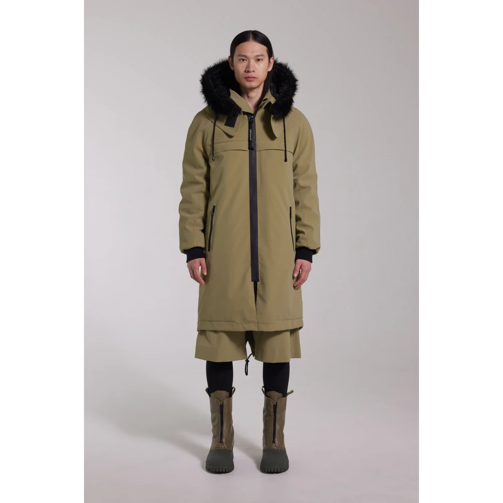 Stutterheim Waterdichte Matte Fishtail Parka Green Heren
