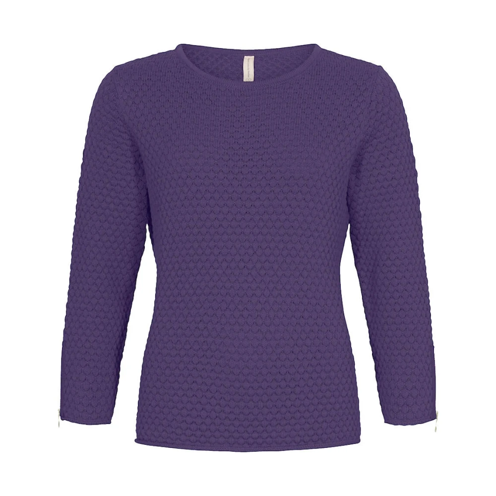 Skovhuus Trui met ritsen op mouwen Purple Dames